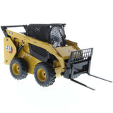 Cat 272D3 Skid Steer Loader 1:16 Diecast Radio Control (Includes 4 interchangeable Work Tools - Bucket, Auger, Forks, and Broom), 28007 Caterpillar
