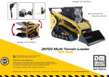 1:16 Diecast Radio Control Cat® 297D2 Multi Terrain Loader (include 4 interchangeable work tools - bucket, auger, forks, and broom), 28008 **INCOMING JULY Caterpillar