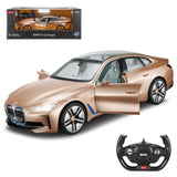 BMW i4 RC Car 1/14 Scale Licensed Remote Control Toy Car with Open Doors and Working Interior Lights by Rastar