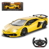Rastar 1:14 Lamborghini Aventador SVJ Remote Control Car - Yellow Kids On Wheelz