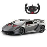 Lamborghini Sesto RC Car 1/14 Scale Licensed Remote Control Toy Car with Working Lights by Rastar