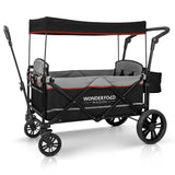 X2 Pull & Push Double Stroller Wagon (2 Seater) Black -Wonderfold WonderFold