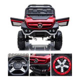 MERCEDES BENZ UNIMOG ATV 24V RIDE ON CAR 2 SEATER RED- KIDS ON WHEELZ - Kids On Wheelz
