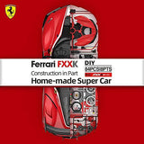 RASTAR RC Car Kits to Build, 1/18 Ferrari FXX-K EVO RC Car Assembly Building Kit with Remote, 92pcs DIY, STEM Kits for Kids Ages 8+ Rastar