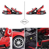 RASTAR RC Car Kits to Build, 1/18 Ferrari FXX-K EVO RC Car Assembly Building Kit with Remote, 92pcs DIY, STEM Kits for Kids Ages 8+ Rastar