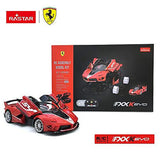 RASTAR RC Car Kits to Build, 1/18 Ferrari FXX-K EVO RC Car Assembly Building Kit with Remote, 92pcs DIY, STEM Kits for Kids Ages 8+ Rastar