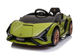 Official Licensed Lamborghini Sian 12V Electric Kids Ride On - Dark Green Kids On Wheelz