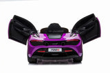 Ride on Car 12v Mclaren 720S Purple - Kids On Wheelz