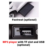 BMW M5 4-en-1 Push Pedal Ride On Car Baby Walker avec barre de poussée, siège en cuir, repose-pieds et rails de chaise à bascule - Kids On Wheelz