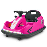 12V Kids Bumper Car 360° Rotation for Indoor and Outdoor Kids On Wheelz