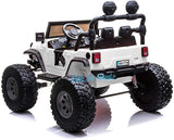 Lifted Jeep Monster Edition Ride On Car 12V 2 Seater White - Kids On Wheelz - Kids On Wheelz