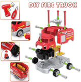STEM Toys - Take Apart Fire Engine Assemble Toy for Kids - Kids On Wheelz