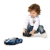 Rastar 1:14 R/C FORD GT (Doors Manually) Remote Control Car for Kids Blue Kids On Wheelz