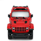 Jeep Wrangler Off-Road RC Car 1/14 Scale Licensed Remote Control Toy Car with Open Doors and Working Lights by Rastar