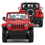 Jeep Wrangler Off-Road RC Car 1/14 Scale Licensed Remote Control Toy Car with Open Doors and Working Lights by Rastar