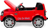 LAND ROVER DISCOVERY 12V KIDS RIDE ON 2 SEATER - RED - Kids On Wheelz