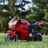 Ride On Motorcycle 12V Ducati Red - Kids On Wheelz