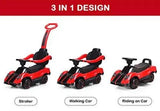 Pagani Zonda F Roadster 4-in-1 Baby Walker with Push Bar Foot to Floor, Voltz Toys