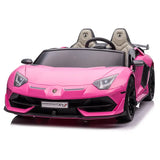 Lamborghini Aventador SVJ 24V Electric Kids' Ride-On Car with Parental Remote Control 2 Seater Kids On Wheelz