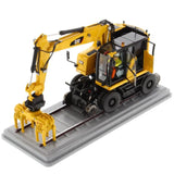 1:50 Cat® M323F Railroad Wheeled Excavator - Safety Yellow Version High Line Series, 85661 Caterpillar