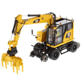 1:50 Cat® M323F Railroad Wheeled Excavator - Safety Yellow Version High Line Series, 85661 Caterpillar