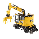 1:50 Cat® M323F Railroad Wheeled Excavator - Safety Yellow Version High Line Series, 85661 Caterpillar