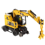 1:50 Cat® M323F Railroad Wheeled Excavator - Safety Yellow Version High Line Series, 85661 Caterpillar