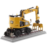 1:50 Cat® M323F Railroad Wheeled Excavator - Cat Yellow Version High Line Series, 85662 Caterpillar