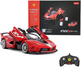 【BUILDING KIT】Rastar 1/18 Ferrari FXXK EVO DIY Building Kit with Remote Control, 92pcs Kids On Wheelz