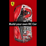 【BUILDING KIT】Rastar 1/18 Ferrari FXXK EVO DIY Building Kit with Remote Control, 92pcs Kids On Wheelz