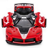 【BUILDING KIT】Rastar 1/18 Ferrari FXXK EVO DIY Building Kit with Remote Control, 92pcs Kids On Wheelz