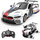 【BUILDING KIT】Rastar 1:18 BMW M8 GTE DIY Building Kit with Remote Control, 74pcs - Voltz Toys
