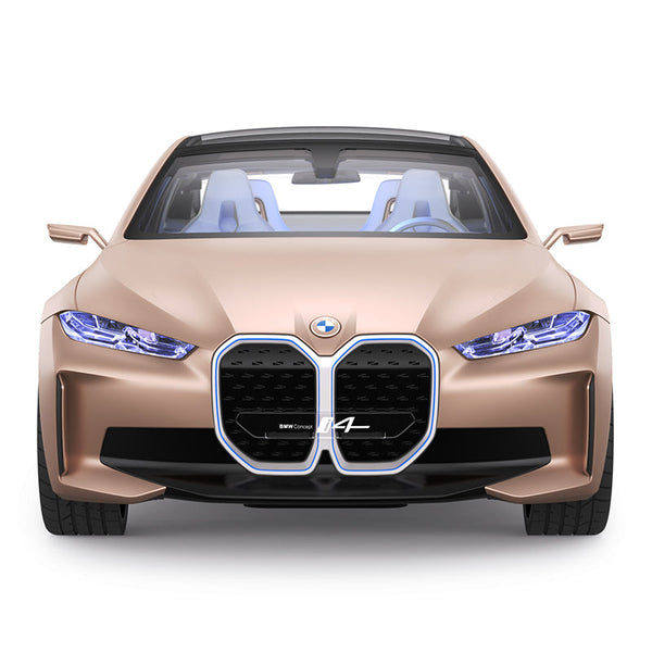 BMW i4 RC Car 1/14 Scale Licensed Remote Control Toy Car with Open Doors and Working Interior Lights by Rastar