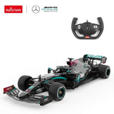 【LARGE SIZE】Rastar Licensed Mercedes-Benz 1:12 F1 W11 EQ Performance Remote Control Model Car, 2.4GHz (Black) Kids On Wheelz
