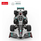 【LARGE SIZE】Rastar Licensed Mercedes-Benz 1:12 F1 W11 EQ Performance Remote Control Model Car, 2.4GHz (Black) Kids On Wheelz