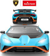 Lamborghini Huracan STO RC Car 1/14 Scale Licensed Remote Control Toy Car with Open Doors and Working Lights by Rastar