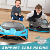 Lamborghini Huracan STO RC Car 1/14 Scale Licensed Remote Control Toy Car with Open Doors and Working Lights by Rastar