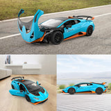 Lamborghini Huracan STO RC Car 1/14 Scale Licensed Remote Control Toy Car with Open Doors and Working Lights by Rastar