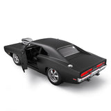 Dodge Charger R/T with Engine RC Car 1/16 Licensed Remote Control Toy Car with Open Doors and Working Lights by Rastar, Fast & Furious