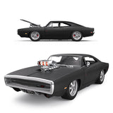 Dodge Charger R/T with Engine RC Car 1/16 Licensed Remote Control Toy Car with Open Doors and Working Lights by Rastar, Fast & Furious