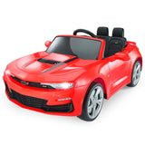 12V Licensed Chevrolet Camaro with Remote Control Ride On Car Kids On Wheelz
