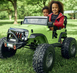 Lifted Jeep Monster Edition Ride On Car 12V 2 Seater Pink - Kids On Wheelz Kids On Wheelz