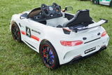 Ride On Car 12v Mercdes Benz GT4 White Limted Editon- KidsOnWheelz - Kids On Wheelz