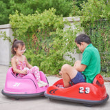 12V Kids Bumper Car 360° Rotation for Indoor and Outdoor Kids On Wheelz