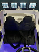 2 Seaters 24V Licensed Ford Super Duty F450 White Electric Kids' Ride On Car with Parental Remote Control Perfect Gift - Kids On Wheelz