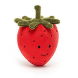 Jellycat Fabulous Fruit Strawberry ONE SIZE - H3" X W3" Kids On Wheelz