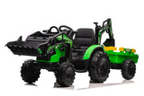 2025 Farm Tractor 24V Kids Ride On Car with Tipper and Shovel/Digger -Kids On Wheelz Kids On Wheelz