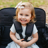 W4 Luxe Multifunctional Baby Stroller Wagon (4 Seater) Gray With Black Frame Back Order -WonderFold WonderFold