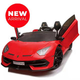 2 Seater Lamborghini Aventador SVJ 12V Electric Kids' Ride-On Car with Parental Remote Control - Kids On Wheelz