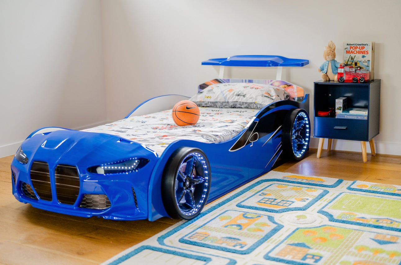② 🎁en stock , Nouveau,Lit voiture enfant LED style BMW🎁 — Chambre  d'enfant